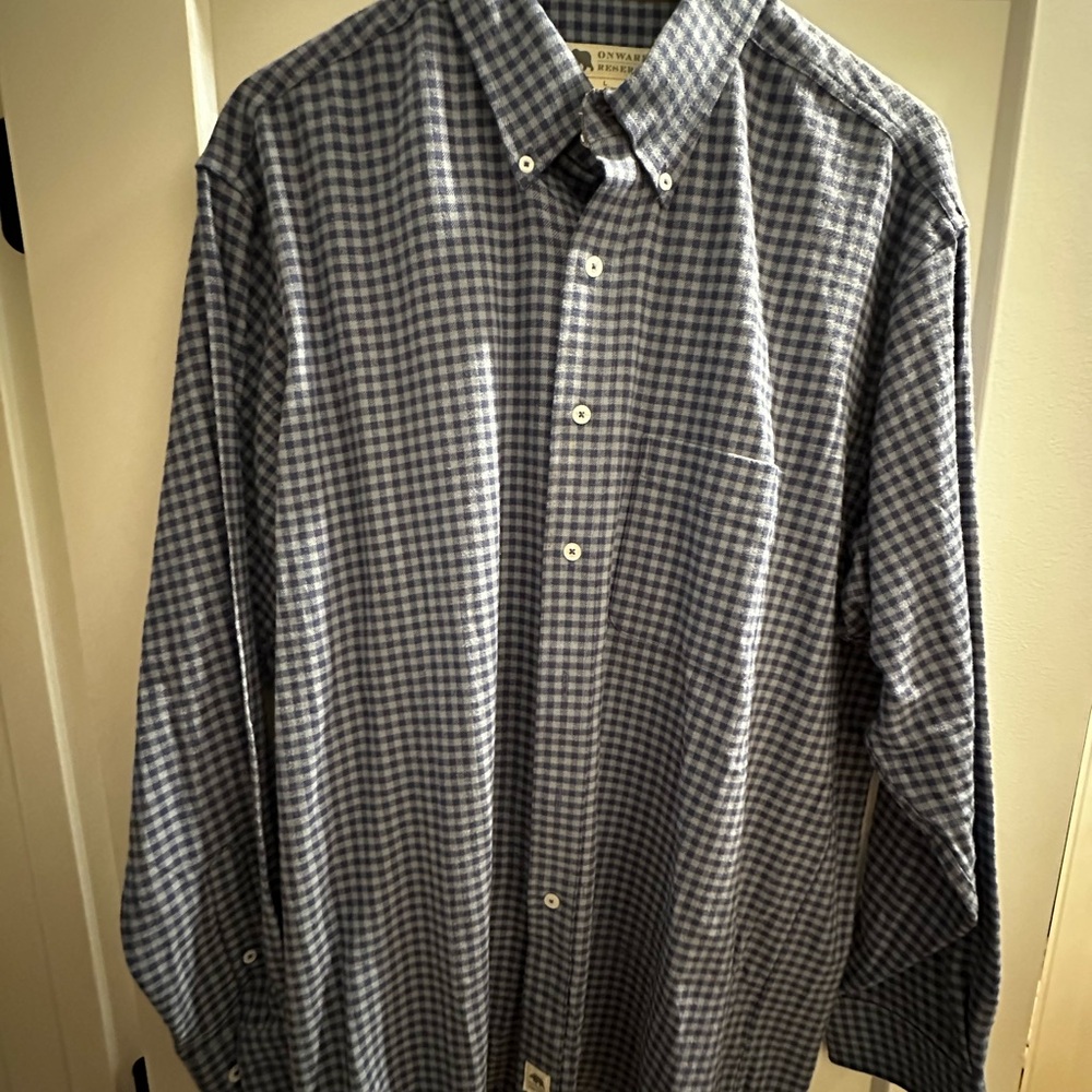 Onward Reserve Blue Checkered Flannel